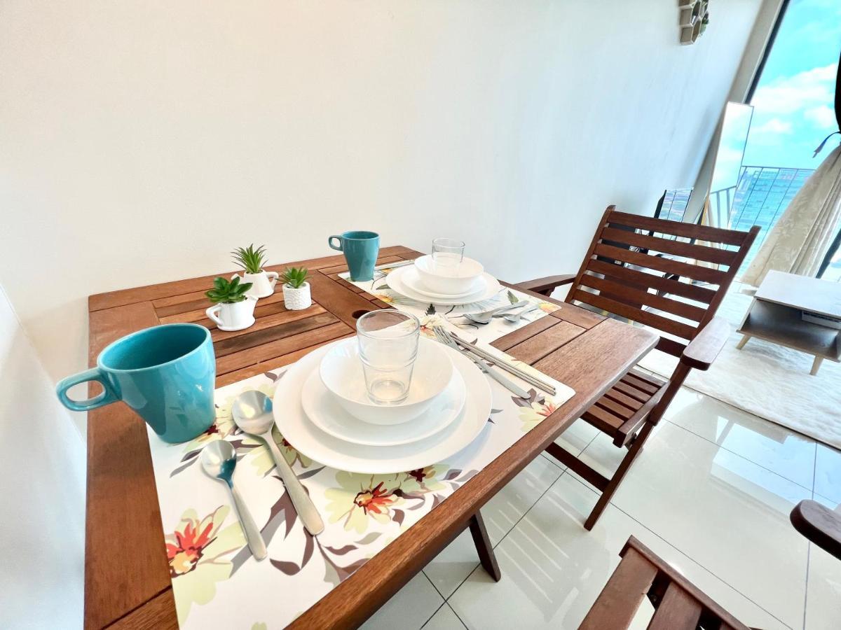 A 1-4 Pax Cozy Studio Tv Box Pool 100Mps Wifi 3 Bed Trefoil Setia Alam Luaran gambar